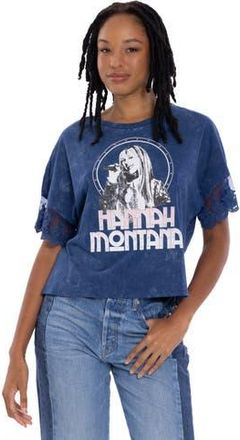 Disney Hannah Montana Short Sleeve T-Shirt in Blue Wash Hannah at Nordstrom, Size Xx-Large