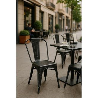 Regalos Miguel Sillas Comedor - Silla Torix Vintage - Negro Vintage