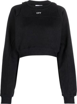 Off-white 1001 Sweatshirt - Dames - Sweatshirts - Zwart - S - Katoen - Hoodies & sweatvesten