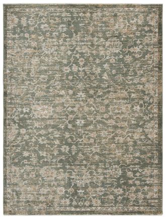 Safavieh Alfombra polipropileno/poli&eacute;ster verde/beige 122 x 183 cm