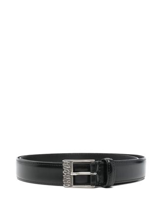 Magliano logo-buckle belt - men - Metal/Leather - M - Black