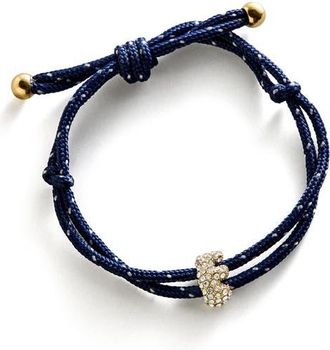 BaubleBar Initial Custom Paracord Bracelet in Blue E at Nordstrom