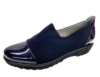 Ara Womens Miriam Slip On Loafer In Navy