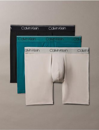 Calvin Klein Mens Micro Stretch 3-Pack Boxer Brief - Multi - XL
