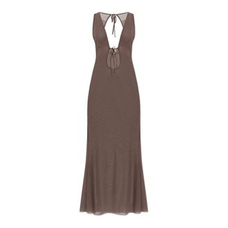 Bond-Eye Dames, Jurken, Bruin, Maat: Xs/S Nylon