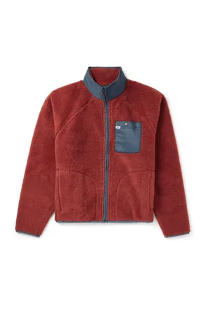 Ralph Lauren Logo-Appliquéd Nylon Ripstop-Trimmed Wool-Blend Fleece Jacket