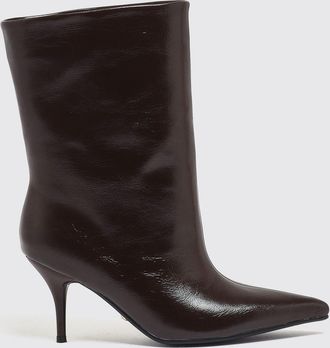 Twentyfourhaitch Unuk Knee-High Boots in Faux Leather with Stiletto Heel