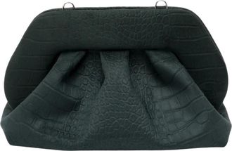 Themoir&egrave; Bios Medium Suede Croco Effect - - Bags - Donna - Nero - ONE SIZE