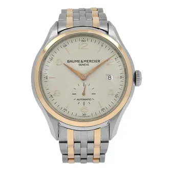 Baume & Mercier Pre-owned Baume et Mercier M0A10140 Silver-tone Dial Mens Watch M0A10140