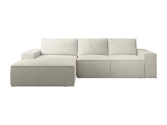 VENTE-UNIQUE.COM Sof&aacute; rinconera tela beige