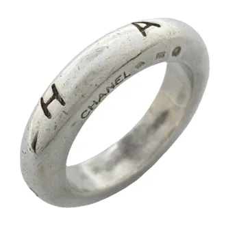 Chanel Silver 925 Band Ring (Pre-Owned)