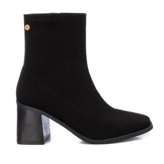 Xti Womens Microfiber Ankle Booties In Black