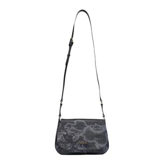 Alviero Martini 1A Classe Grote Crossbody Tas - Dames - Tassen - Zwart - Maat: ONE Size Katoen