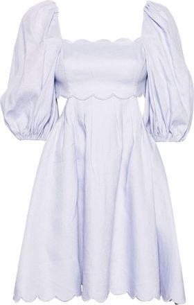 Zimmermann Halliday linen minidress - women - Linen/Flax/Cotton - 2 - Purple