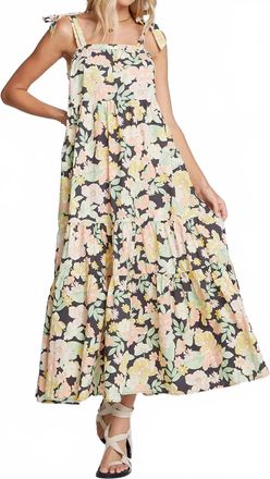 Saltwater Luxe Alanya Maxi Dress In Black Multi