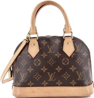 Louis Vuitton Alma Handbag Monogram Canvas BB crossbody bag - Bruin