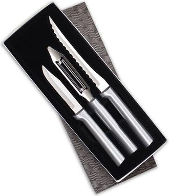 Rada 3 Piece Peel, Pare & Slice Knife Set with Gift Box in Silver at Nordstrom