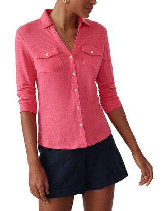 J.McLaughlin J. McLaughlin Brynn Linen-Blend Top
