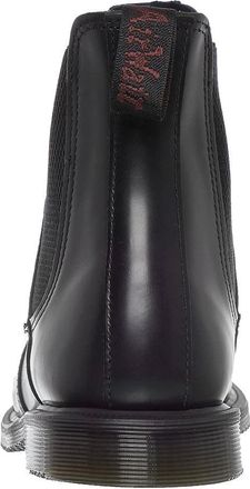 Dr. Martens Womens Flora Chelsea Boots Black Leather Rubber Sole