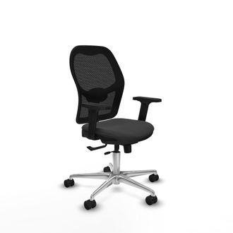 Piqueras y Crespo Silla De Oficina Piqueras Y Crespo Jorquera Gris Oscuro Simil Cuero