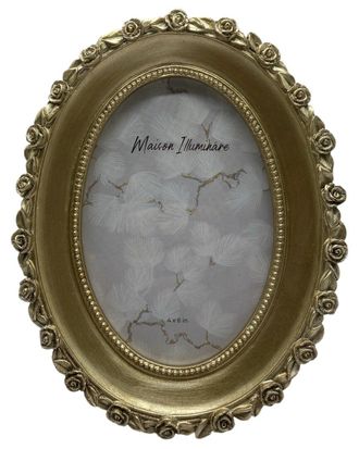 Sagebrook Home 4X6 Oval Photo Frame With Rosette Border