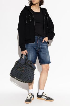 Dsquared2 Marine Denim Shorts, Mens, Navy Blue