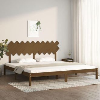 vidaXL Vidaxl - Estructura De Cama Madera Maciza De Pino Marr&oacute;n Miel 200x200 Cm