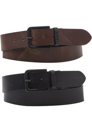 Levi's Lederg&uuml;rtel LEVIS CORE METAL WENDEG&Uuml;RTEL, Damen, Gr. 100, braun (schwarz, braun), Leder, unifarben, G&uuml;rtel Lederg&uuml;rtel, Reversible Core Metal Belt