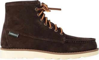 Sebago Bruine Su&egrave;de Mid-Top Laars - Dames - Veterlaarzen - Bruin - 37 EU - Su&egrave;de - Schoenen