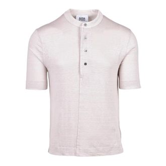 Alpha Studio Camiseta Coreana Garzata - Shirts - Hombre - Beige - L