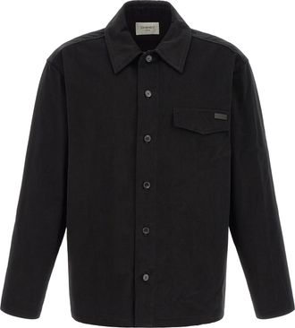 Saint Laurent Black Cotton Mens Blouse