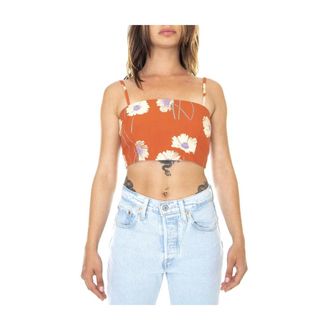 Obey Tops, Dames, Veelkleurig, M, Katoen, Canotta Top