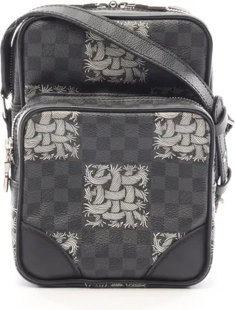 Louis Vuitton Black Damier Graphite Handbag Shoulder Bag (Pre-Owned)