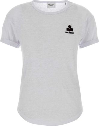 Isabel Marant Koldi T-shirt - Dames - T-shirts - Wit - M - Linnen - Tops