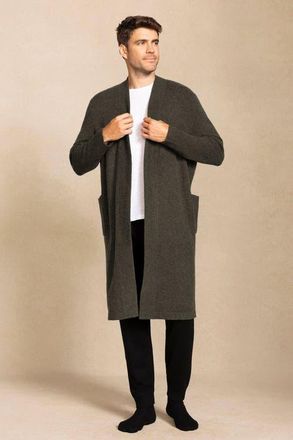 Naked Cashmere Angus Cashmere Robe in Dark Olive at Nordstrom, Size Medium
