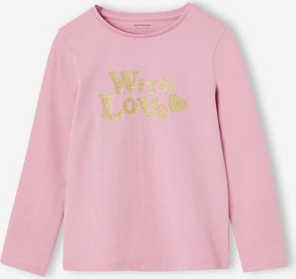 Vertbaudet M&auml;dchen Shirt mit Messageprint BASIC lila