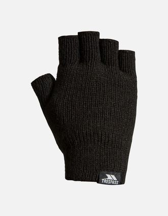Trespass Mens Trespass Unisex Adult Dita Knitted Thinsulate Fingerless Gloves - Black - Size: L-XL