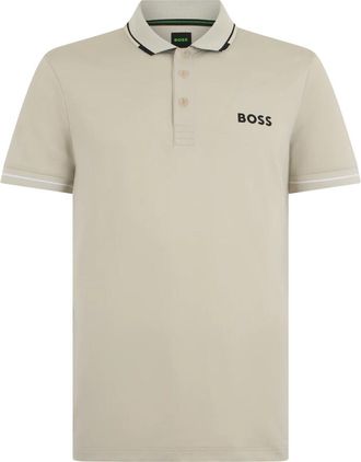 HUGO BOSS Paul Pro Polo - Heren - Polos - Beige - L - Katoen - Tops