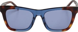 DKNY Rectangle Sunglasses - female - DKNY - Sunglasses - Blue - ONE SIZE - Accessories