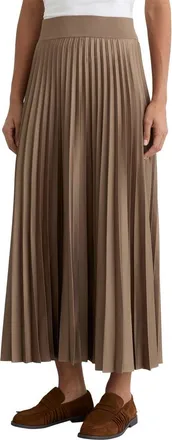 Reiss Seren Pleated Maxi Skirt in Mocha Brown at Nordstrom, Size 4