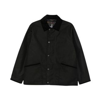 Barbour Short Liddesdale Wax Jacket - Heren - Jassen - Zwart - Maat: XL Katoen