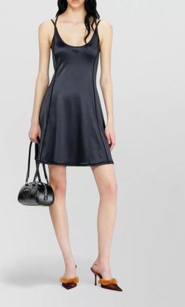 Diesel stretch mini flared dress