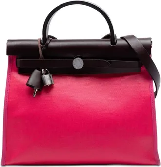 Herm&egrave;s Pre-owned Hermes Toile H Berline Herbag Zip 31 Ladies 30LS9Q10XCM3NA2J