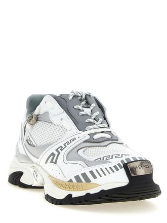 Versace Chunky Calfskin Sneaker - Multicolor
