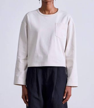 Apiece Apart Boxy Tee In Oat