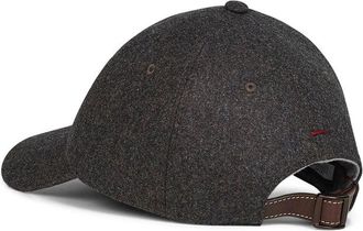 Brunello Cucinelli Mens Virgin Wool Baseball Cap Grey Hat