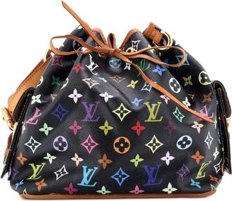 Louis Vuitton Petit Noe Handbag Monogram Multicolor bucket bag - Zwart