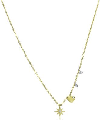 Meira T 14K 0.05 Ct. Tw. Diamond Necklace