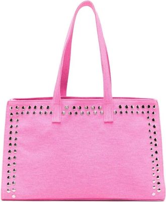Gimaguas Midi Shopper Bag - Dames - Shoppers - Roze - ONE Size - Katoen - Tassen