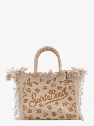 MC2 Saint Barth Borsa a mano Vanity in cotone con ricami all-over - MC2 SAINT BARTH - gender_Woman